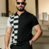 Black cotton half sleeve premium t shirt