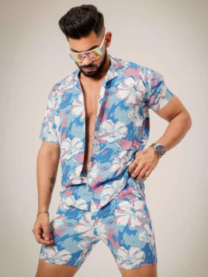 Aqua printed co-ords set